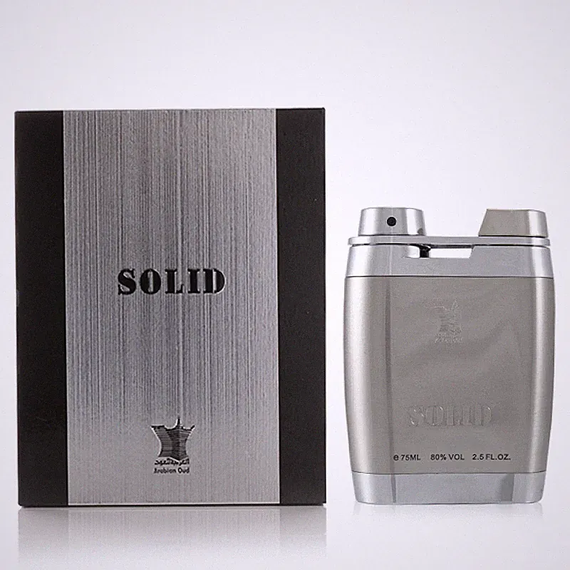 Solid Silver by Arabian Oud 75ml Men Western Spray - Free Express Shipping